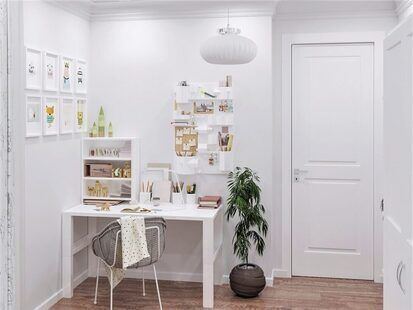 Фото № 6: Дизайн-проект двухкомнатной квартиры 53.7  м² стиль Современная классика для ЖК по ул. Васенко