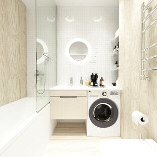 Фото № 2: Дизайн-проект квартиры-студии 34.8  м² Скандинавский стиль для ЖК Стрижи Сити