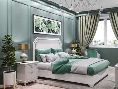 Фото № 1: Дизайн-проект трехкомнатной квартиры 82.8  м² стиль Прованс для ЖК по ул. Васенко