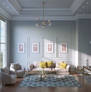 Фото № 1: Дизайн-проект двухкомнатной квартиры 45.3  м² стиль Современная классика для ЖК Tango