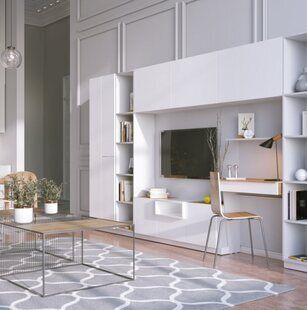 Фото № 6: Дизайн-проект двухкомнатной квартиры 45.3  м² стиль Современная классика для ЖК Tango