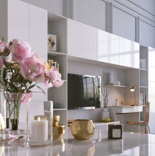 Фото № 3: Дизайн-проект двухкомнатной квартиры 45.3  м² стиль Современная классика для ЖК Tango