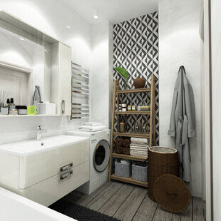 Фото № 3: Дизайн-проект однокомнатной квартиры 36.1  м² стиль Современная классика для ЖК Стрижи Сити