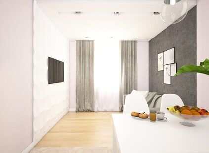 Фото № 3: Дизайн-проект двухкомнатной квартиры 57.0  м² стиль Минимализм для ЖК Молодая семья во Фрунзенском районе