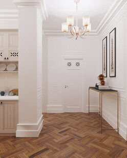 Фото № 6: Дизайн-проект двухкомнатной квартиры 65.5  м² стиль Прованс для ЖК Аалто