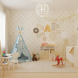 Фото № 4: Дизайн-проект однокомнатной квартиры 45.5  м² стиль Современная классика для ЖК Еврокласс