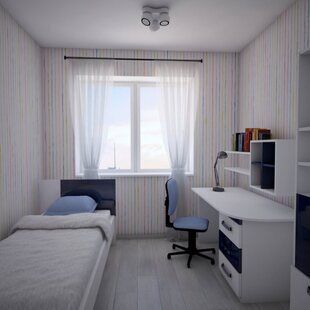 Фото № 2: Дизайн-проект трехкомнатной квартиры 70.3  м² стиль Минимализм для ЖК Молодая семья