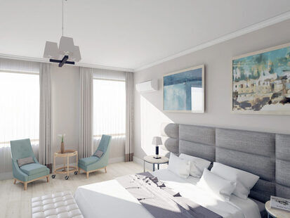 Фото № 2: Дизайн-проект трехкомнатной квартиры 117.44  м² стиль Современная классика для ЖК Vincent