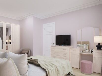 Фото № 2: Дизайн-проект квартиры-студии 30.0  м² стиль Современная классика для ЖК Молодежный-4