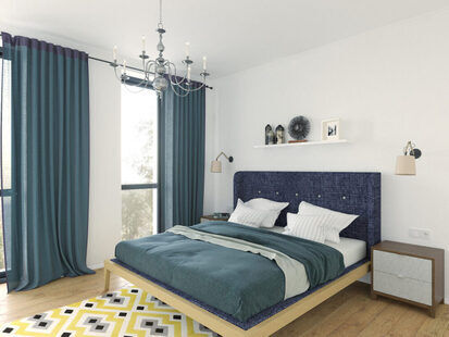 Фото № 5: Дизайн-проект двухкомнатной квартиры 67.38  м² Скандинавский стиль для ЖК Vincent