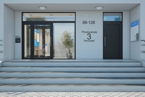 Фото № 1: Дизайн-проект подъезда 100.0  м² подъезд 3 юля ЖК Крылья