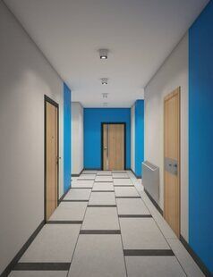 Фото № 3: Дизайн-проект подъезда 100.0  м² подъезд 4 для ЖК Крылья