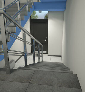 Фото № 2: Дизайн-проект подъезда 100.0  м² подъезд 4 для ЖК Крылья