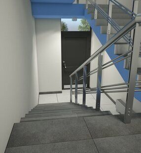 Фото № 3: Дизайн-проект подъезда 100.0  м² подъезд 7 для ЖК Крылья