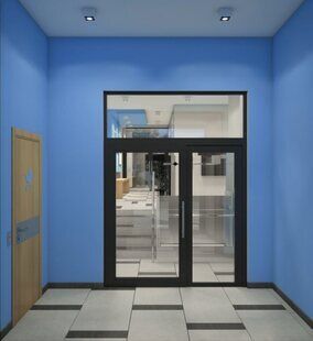 Фото № 3: Дизайн-проект подъезда 100.0  м² подъезд 8 для ЖК Крылья