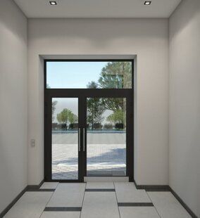 Фото № 2: Дизайн-проект подъезда 100.0  м² подъезд 10 для ЖК Крылья