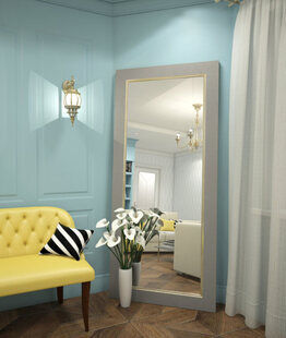 Фото № 4: Дизайн-проект зала 25.0  м² стиль Современная классика для ЖК Шурова гора