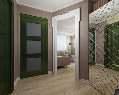 Фото № 2: Дизайн-проект прихожей 5.1  м² стиль Прованс для ЖК Петровский