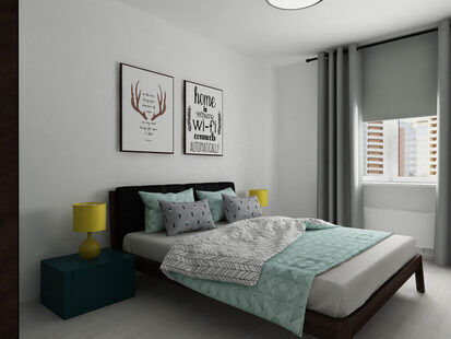 Фото № 1: Дизайн-проект трехкомнатной квартиры 90.0  м² стиль Минимализм для ЖК Циолковский