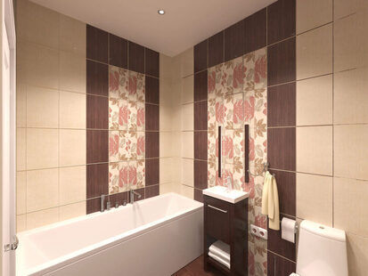 Фото № 4: Дизайн-проект однокомнатной квартиры 43.2  м² стиль Минимализм для ЖК Крылья