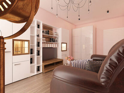 Фото № 3: Дизайн-проект двухкомнатной квартиры 77.0  м² стиль Минимализм для ЖК Летняя резиденция