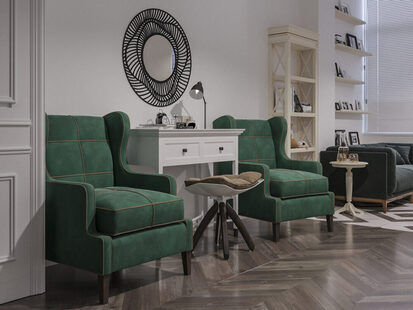 Фото № 1: Дизайн-проект квартиры-студии 30.6  м² стиль Прованс для ЖК Черноморский-2