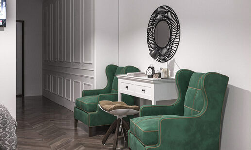 Фото № 5: Дизайн-проект квартиры-студии 30.6  м² стиль Прованс для ЖК Черноморский-2