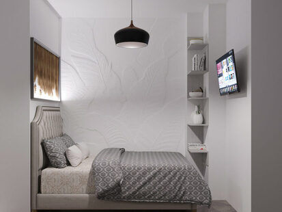 Фото № 3: Дизайн-проект квартиры-студии 30.6  м² стиль Прованс для ЖК Черноморский-2