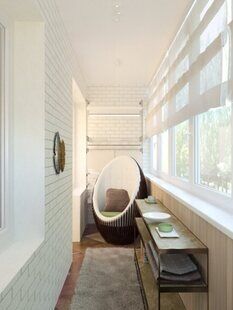 Фото № 5: Дизайн-проект двухкомнатной квартиры 56.6  м² Эко-стиль для ЖК GREEN PARK