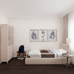 Фото № 3: Дизайн-проект трехкомнатной квартиры 82.1  м² стиль Современная классика для ЖК Атмосфера