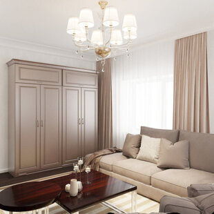 Фото № 5: Дизайн-проект трехкомнатной квартиры 82.1  м² стиль Современная классика для ЖК Атмосфера