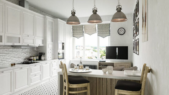 Фото № 6: Дизайн-проект двухкомнатной квартиры 80.4  м² Скандинавский стиль для ЖК Зеленый квартал-2