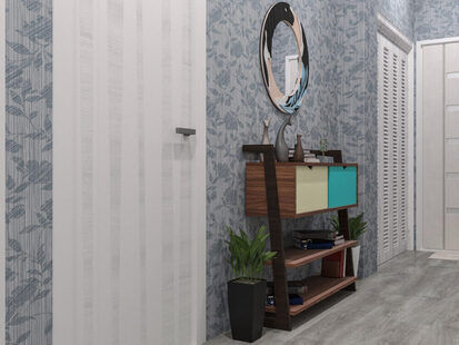 Фото № 2: Дизайн-проект двухкомнатной квартиры 80.4  м² Скандинавский стиль для ЖК Зеленый квартал-2