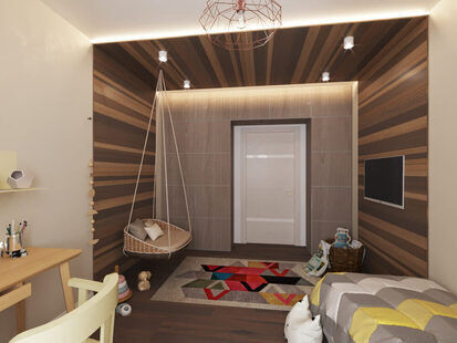 Фото № 5: Дизайн-проект двухкомнатной квартиры 61.6  м² стиль Минимализм для ЖК PARUS