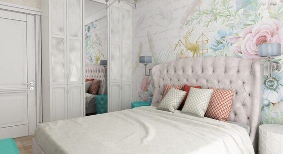 ЖК "Екатерининский": готовый дизайн проект в стиле "Современная классика". Площадь 54.0 м² - фото №4