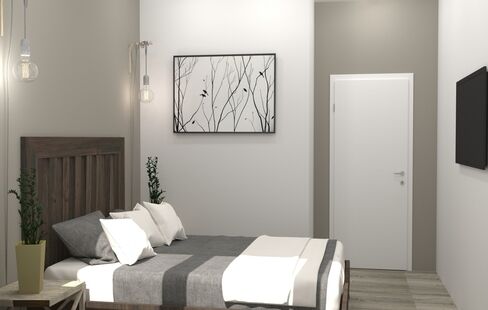 Фото № 3: Дизайн-проект однокомнатной квартиры 38.6  м² Скандинавский стиль для ЖК Прага