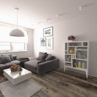 Фото № 1: Дизайн-проект однокомнатной квартиры 42.0  м² стиль Минимализм для ЖК Гармония