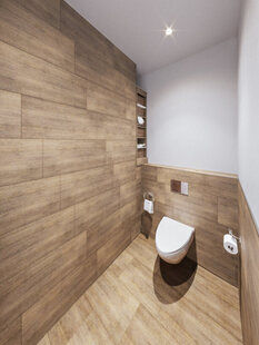 Фото № 1: Дизайн-проект туалета 2.1  м² Скандинавский стиль для ЖК Крылья