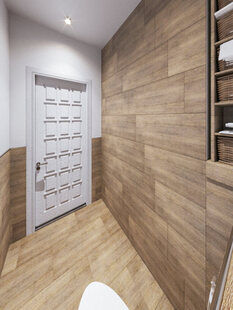 Фото № 2: Дизайн-проект туалета 2.1  м² Скандинавский стиль для ЖК Крылья