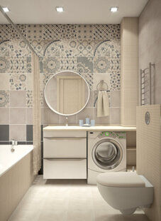 Фото № 3: Дизайн-проект однокомнатной квартиры 38.7  м² стиль Хай-тек для ЖК Лондон