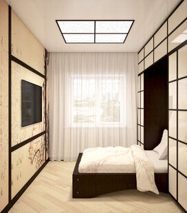 Фото № 5: Дизайн-проект однокомнатной квартиры 36.4  м² стиль Японский для ЖК Токио