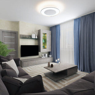 Фото № 1: Дизайн-проект зала 18.3  м² стиль Классика для ЖК Мичуринский