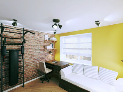 Фото № 1: Дизайн-проект детской 16.9  м² стиль Лофт для ЖК Алые паруса