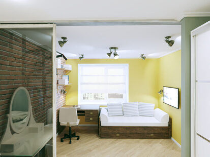 Фото № 4: Дизайн-проект детской 16.9  м² стиль Лофт для ЖК Алые паруса