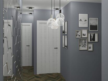 Фото № 1: Дизайн-проект прихожей 12.7  м² Скандинавский стиль для ЖК Летняя резиденция
