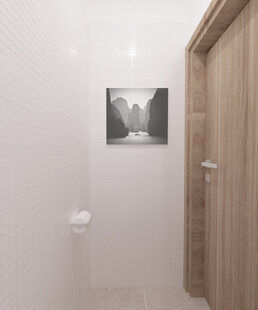 Фото № 2: Дизайн-проект туалета 1.3  м² Скандинавский стиль для ЖК Урожайный