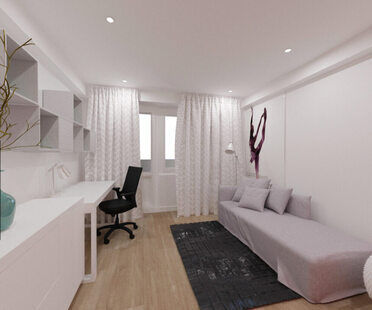 Фото № 1: Дизайн-проект детской 15.4  м² Скандинавский стиль для ЖК Урожайный