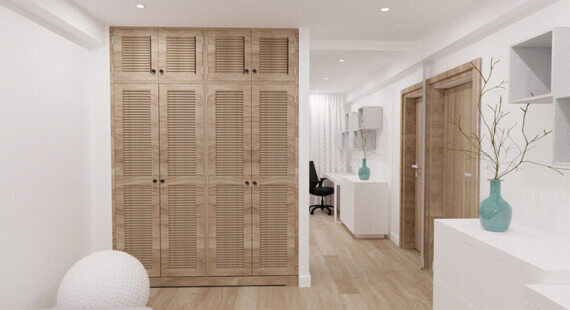 Детская: готовый дизайн проект в стиле "Скандинавский". Площадь 15.4 м² - фото №2