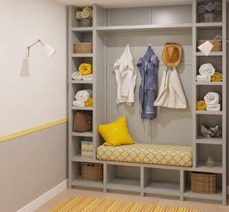 Фото № 2: Дизайн-проект прихожей 11.5  м² Скандинавский стиль для ЖК Урожайный