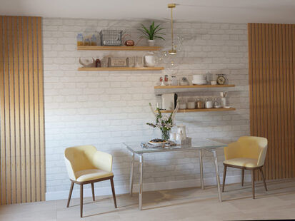 Фото № 1: Дизайн-проект кухни 11.2  м² Скандинавский стиль для ЖК Урожайный